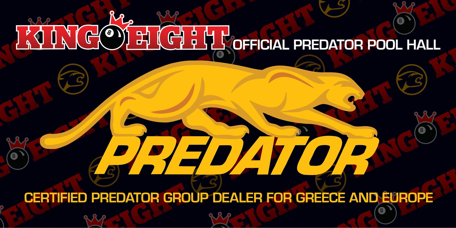 King Eight, Official Predator Pool Hall: Certified Predator Group Dealer for Greece and Europe